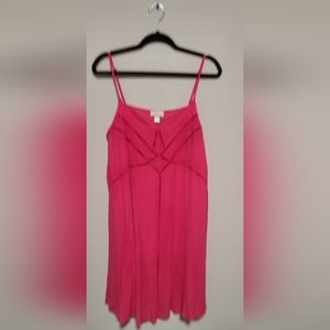 Loft Summer Magenta Dress